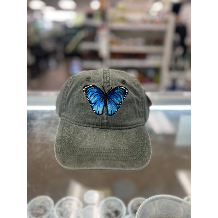 Blue Morpho Butterfly Cap