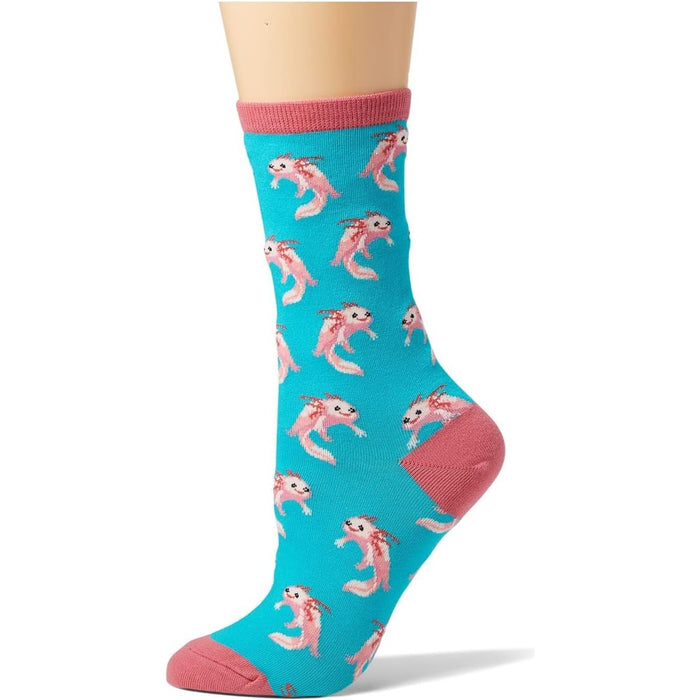 Axolotl Teal Socks Women's