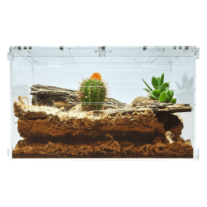 YKL80A HerpCult Acrylic Enclosure Solid Top Invertible Large 10"x10"x16" 7 Gallon - STORE PICK UP ONLY:Jungle Bob's Reptile World