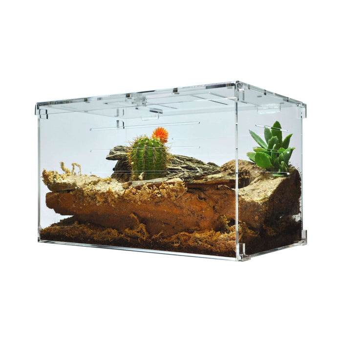 YKL80A HerpCult Acrylic Enclosure Solid Top Invertible Large 10"x10"x16" 7 Gallon - STORE PICK UP ONLY:Jungle Bob's Reptile World