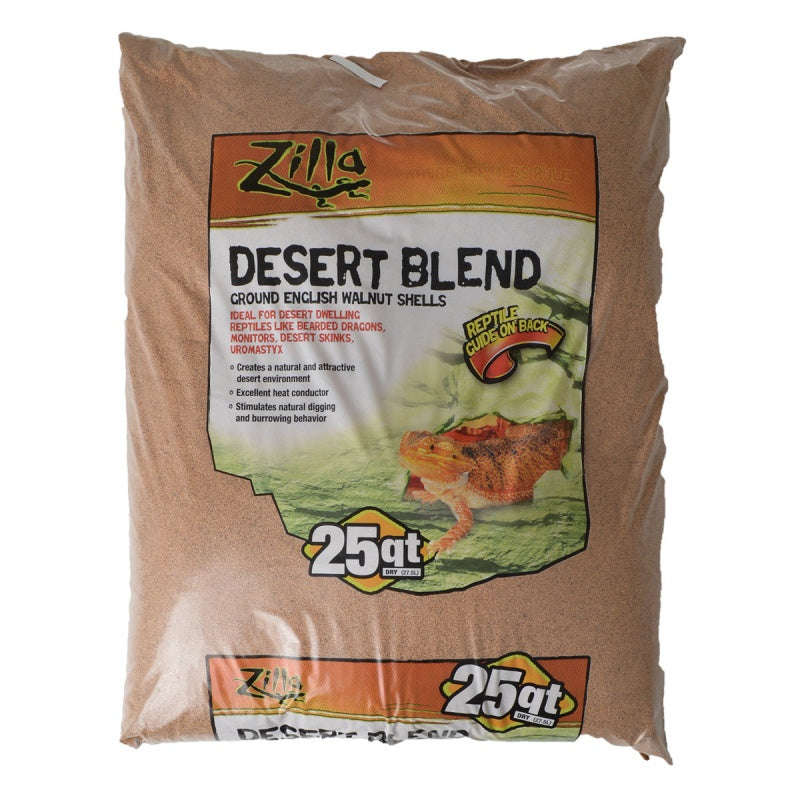 Zilla Ground English Walnut Shells Desert Blend 10 qt