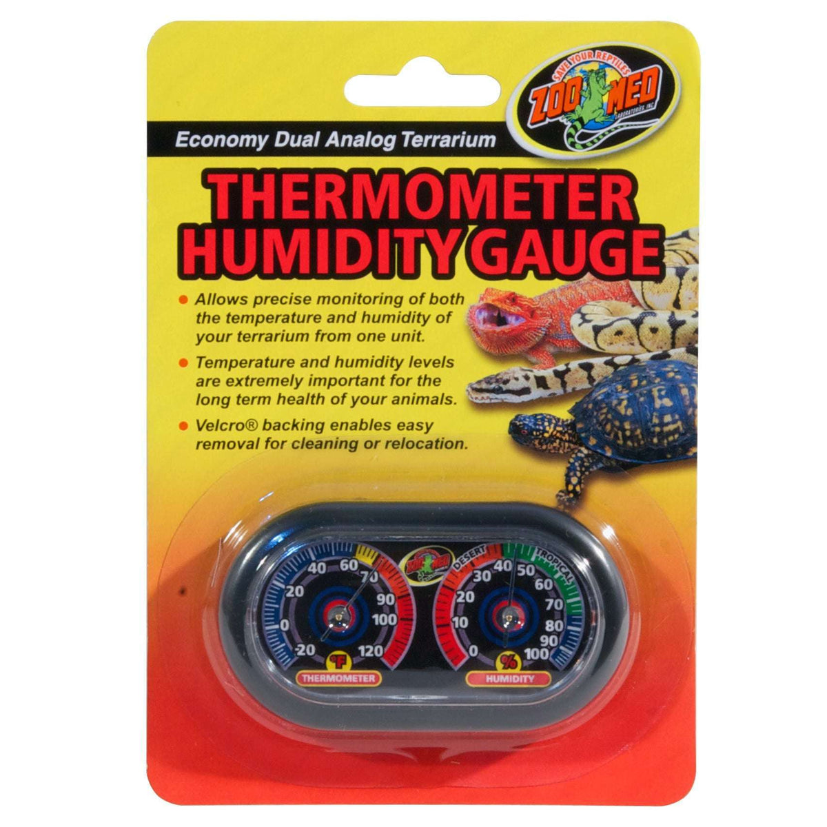 Thermomètre hygromètre Digital combo gauge Zoomed - REPTILIS
